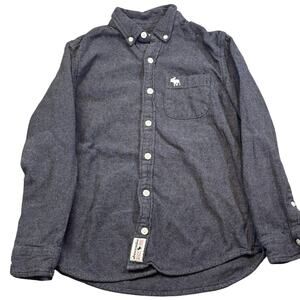 Abercrombie Kids Grey Casual Button Down Boys 9/10